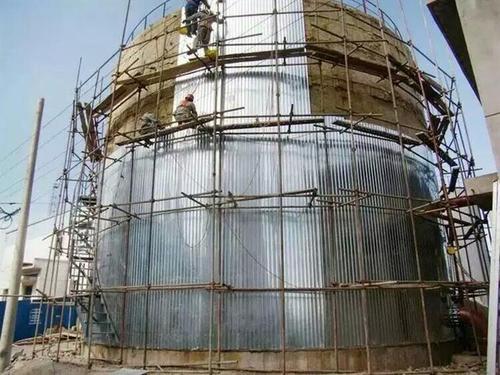 防腐保温施工资质石油罐体玻璃棉不锈钢保温