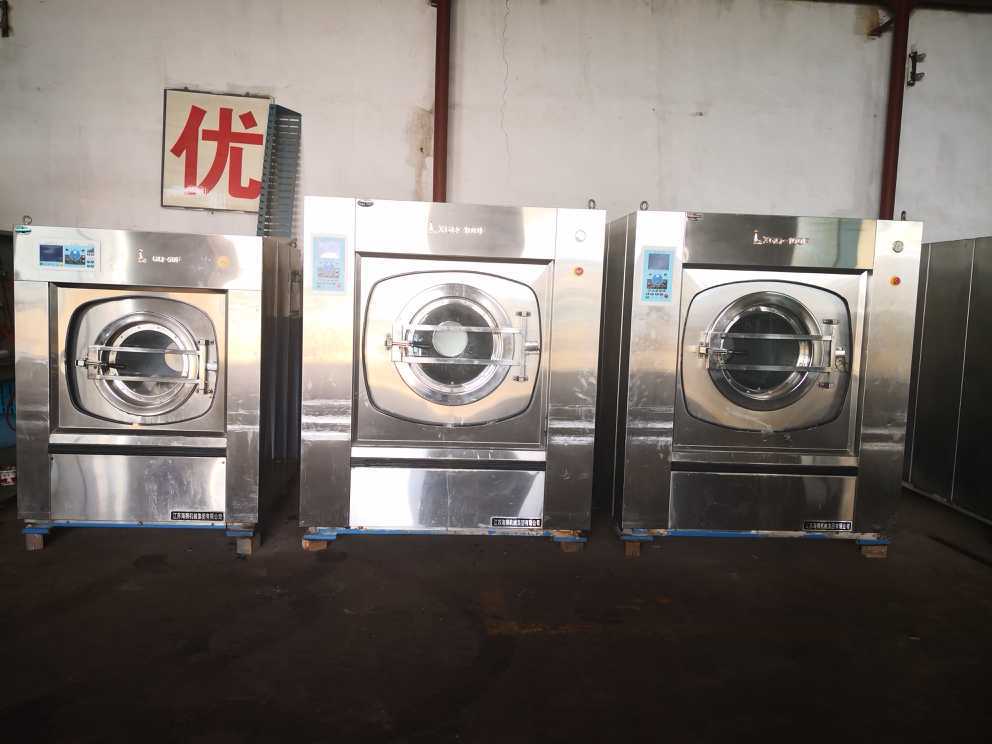 淄博转让一整套二手百强水洗厂设备二手毛巾烘干机烫平机