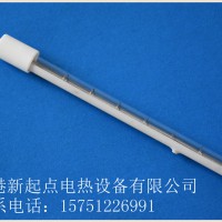 半镀白石英管图片 卤素石英加热管特点
