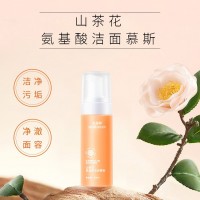 实力生产厂家代加工山茶花氨基酸洁面慕斯 各种护肤品加工 恒康