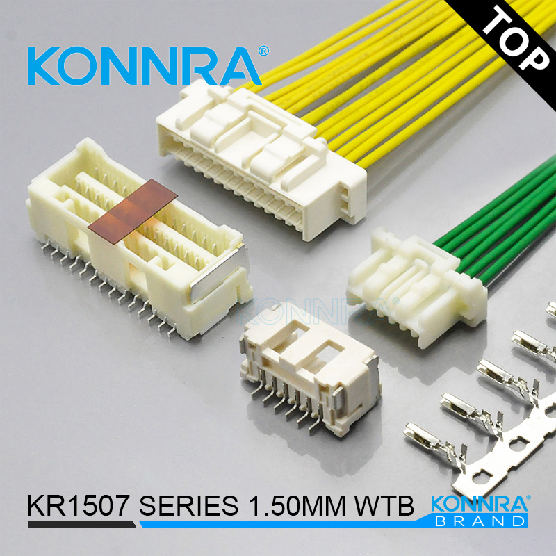 Molex 1.5mm贴片双排线对板502585汽车接插件
