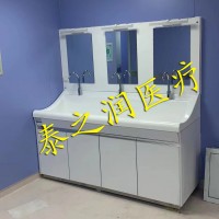 厂家生产高分子材质医用洗手池感应脚踏式洗手池手术室刷手池
