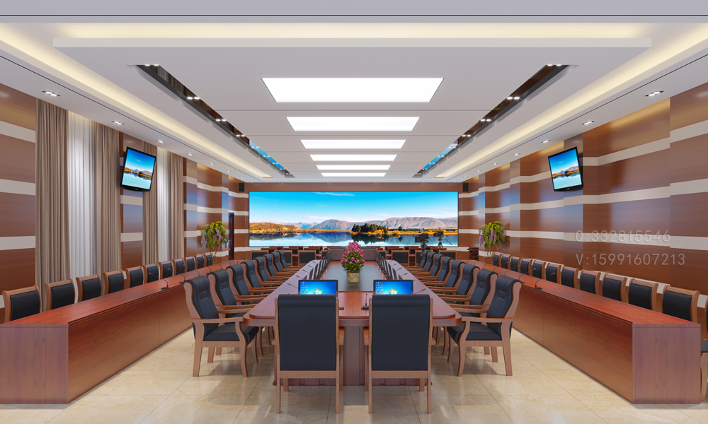 南通大型会议室效果图设计|多功能厅|机房效果图制作
