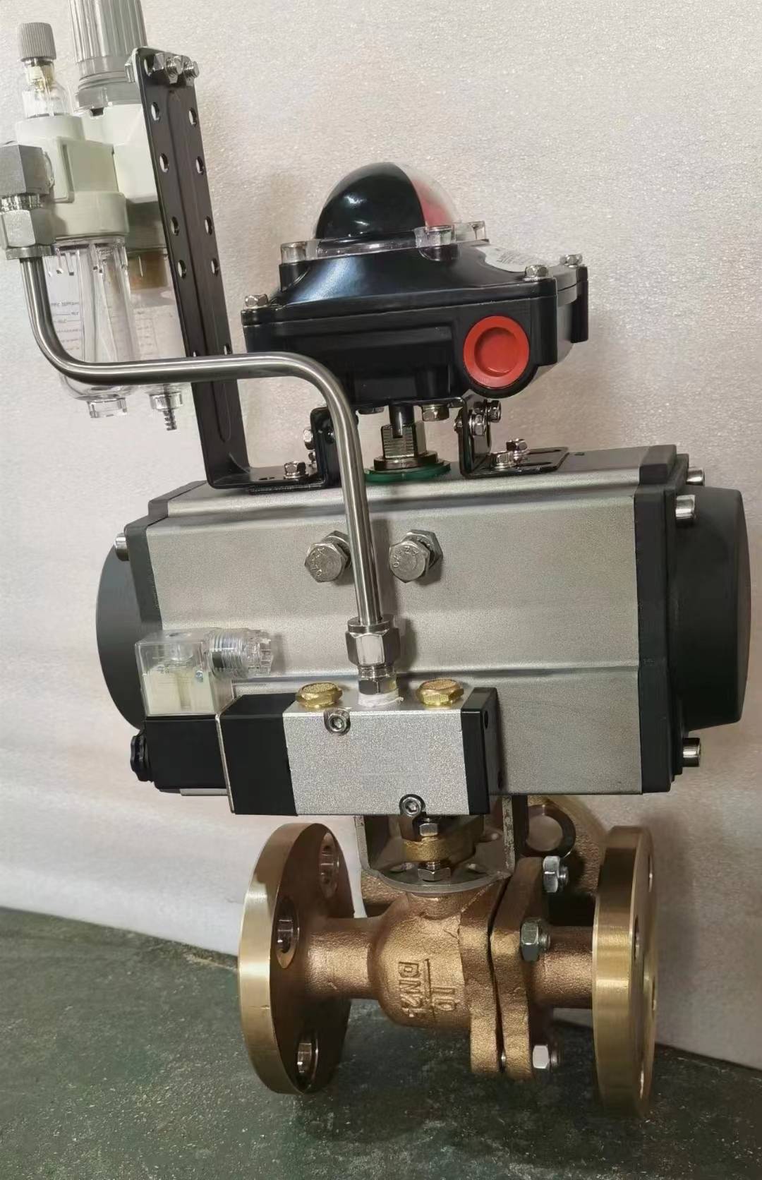 跃正船用气动法兰式青铜球阀HQ641F