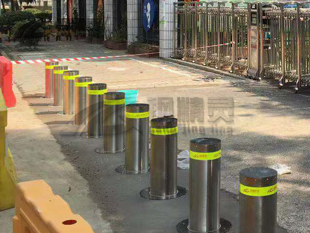 湖北半自动升降路桩 武汉不锈钢升降路桩