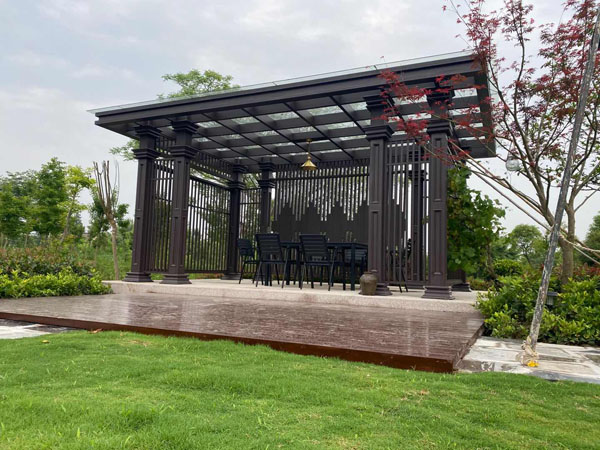 住宅小区铝合金凉亭河北任丘生产厂家