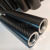 定做辊轴用斜纹碳纤维管3K碳纤维管材 辊轴导向轴 碳纤维制品