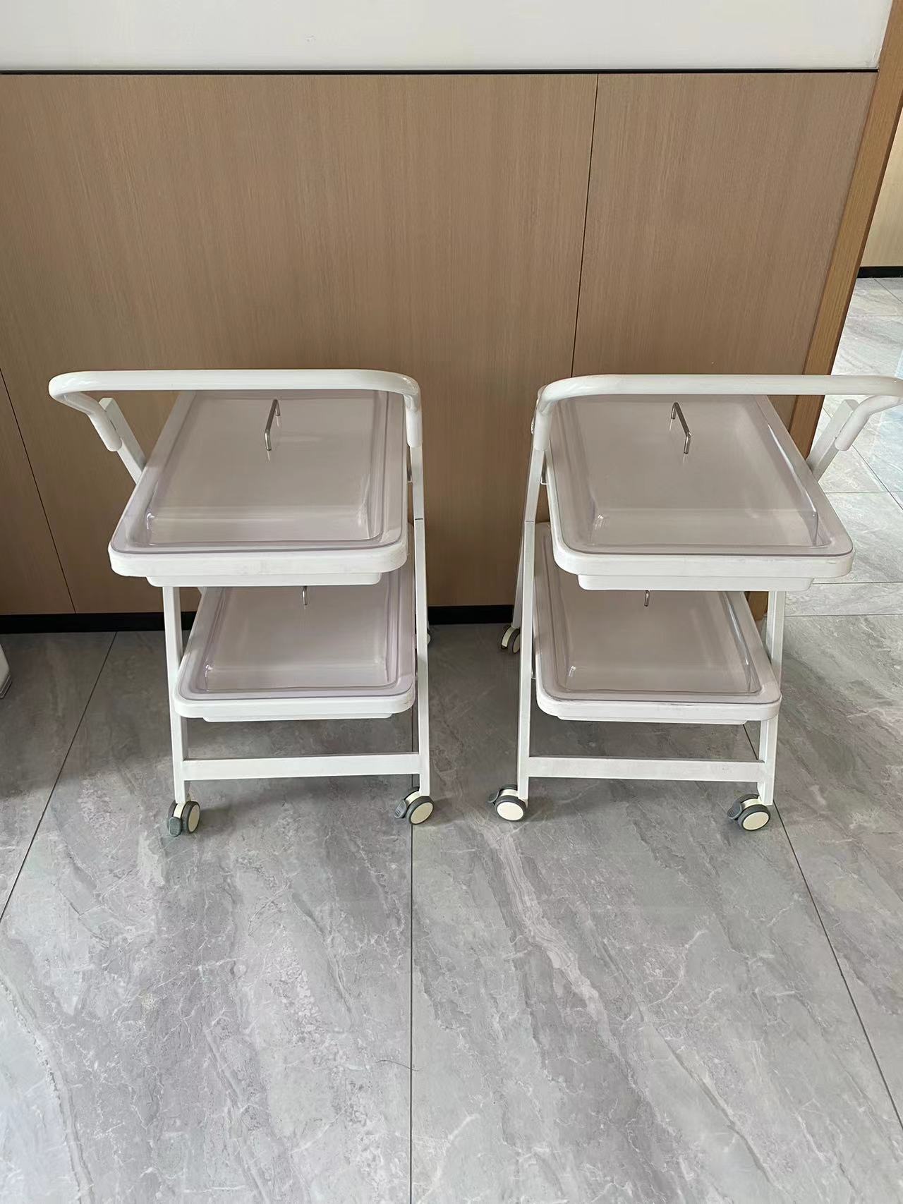 迪新二层高分子托盘内镜周转车