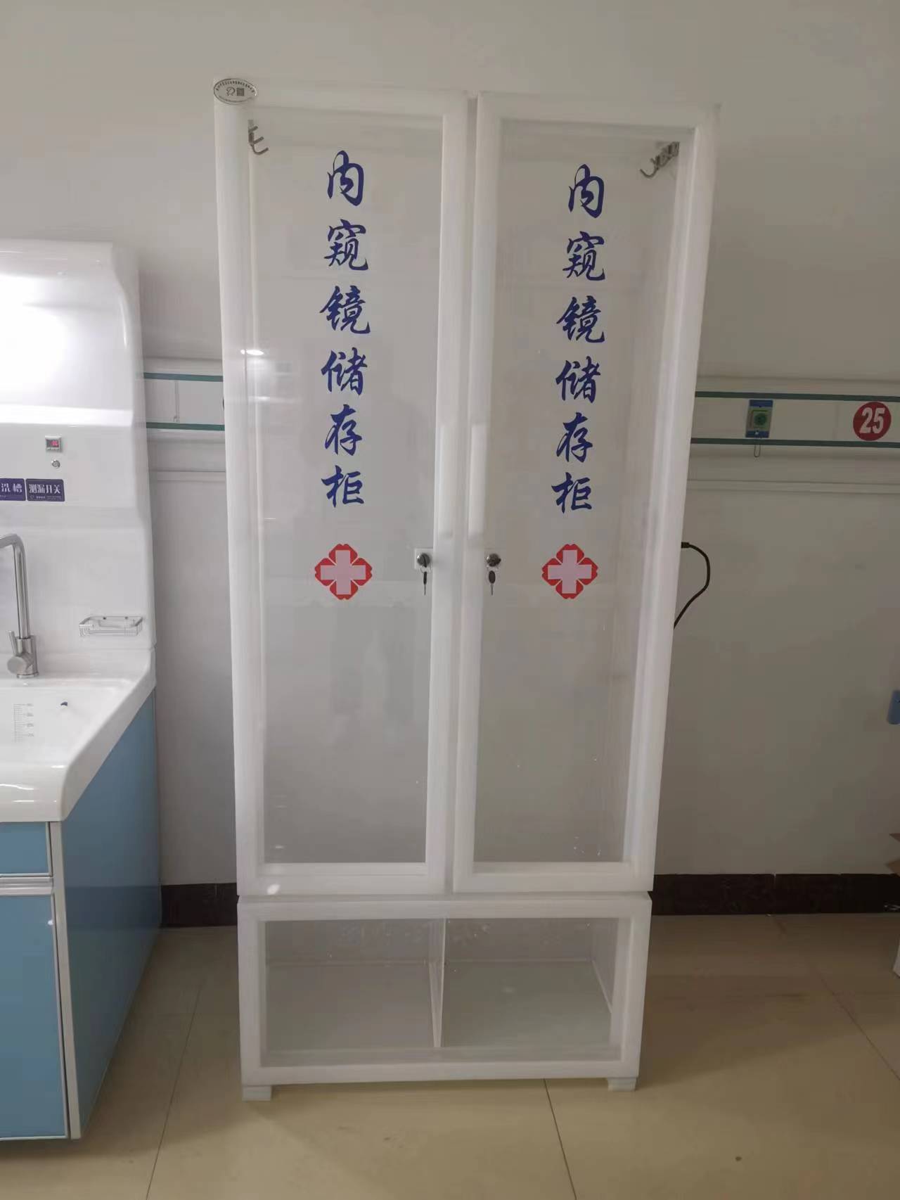 厂家供应有机玻璃内镜储存柜单门双门