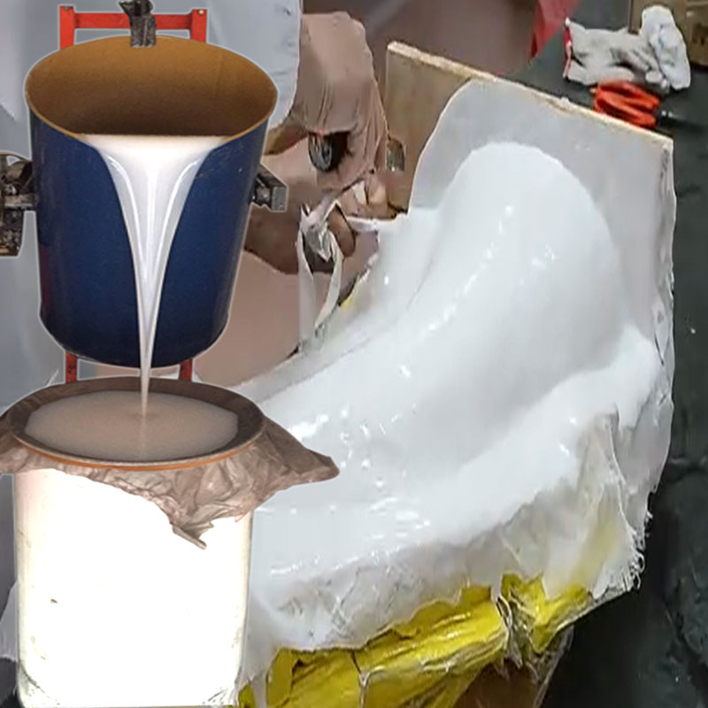 HF-318乳白色工业级模具硅胶抗撕拉强雕刻模具