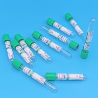 绿色管帽含肝素锂抗凝剂PET材质真空采血管_抽血管