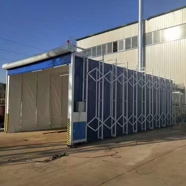 移动伸缩式喷漆房工作原理及应用范围