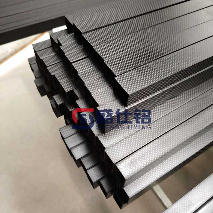 加工碳纤维方管（外方内方）机械臂超长碳纤维管 耐磨碳纤维方管