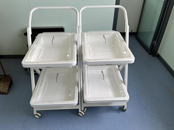 内镜小推车二层器械无菌运送车