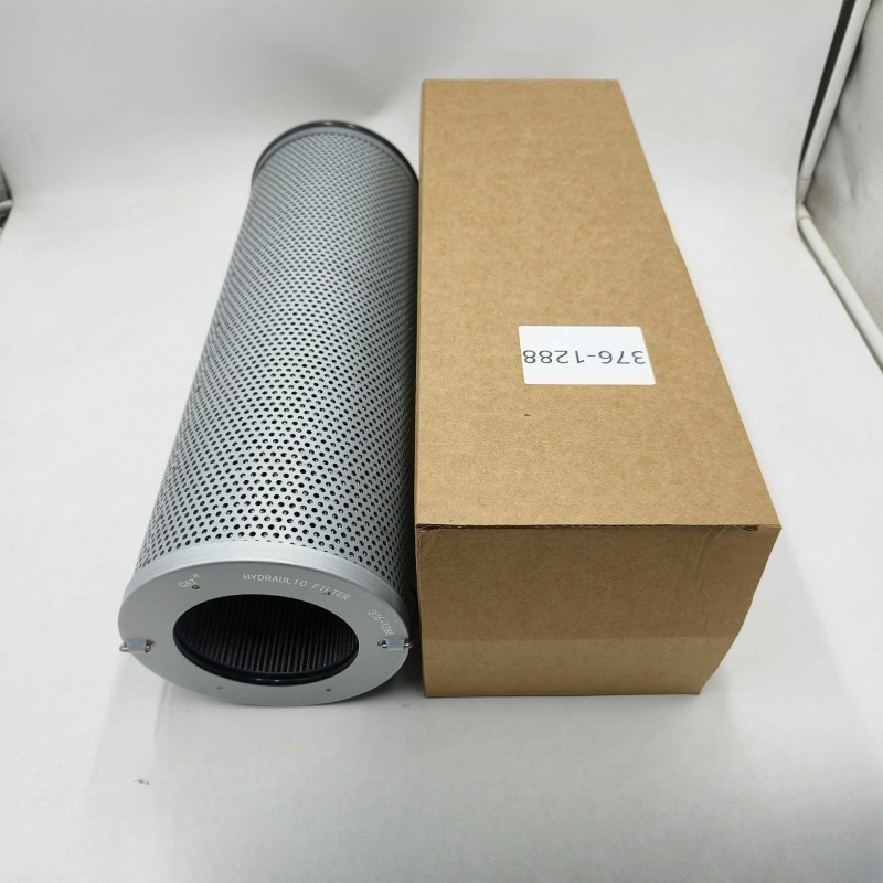 不锈钢376-1288液压油滤芯 挖掘机液压过滤器
