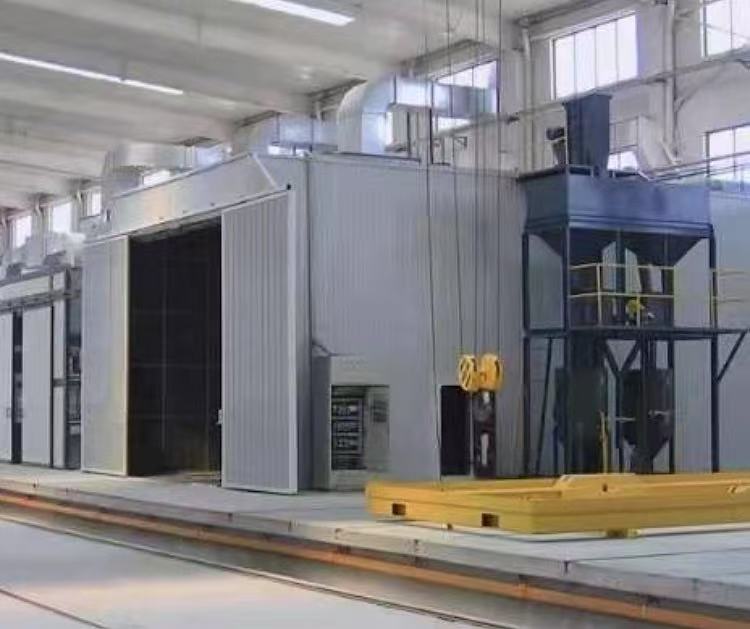 集成化设计无基础喷砂房涂装前处理设备