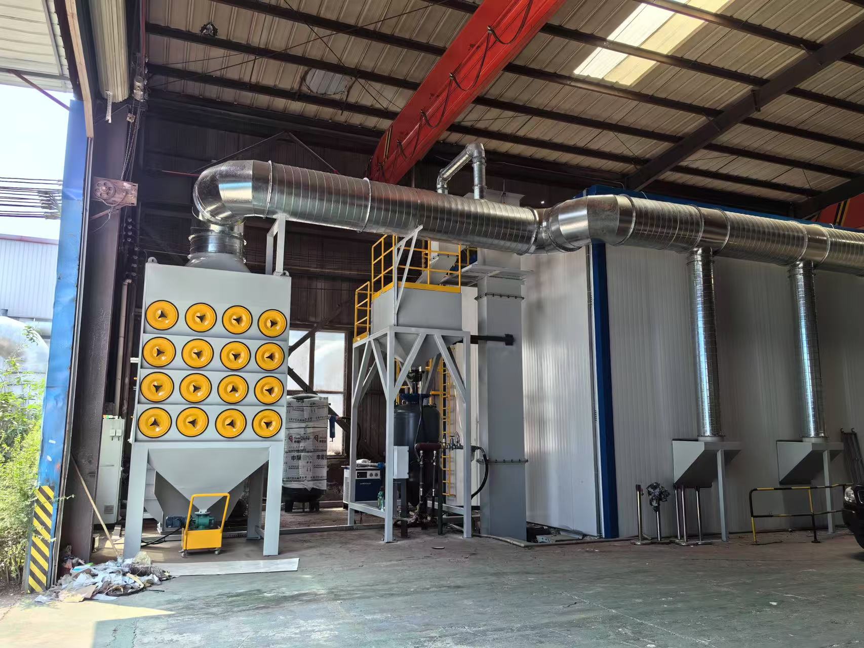 大型工件表面清理设备全自动喷砂房