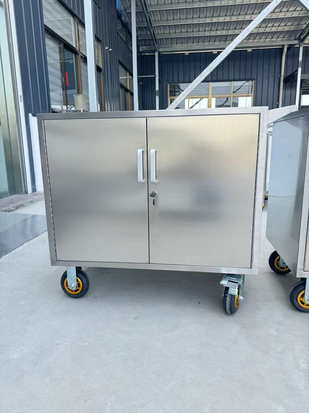 全不锈钢制作全封闭污物下送车