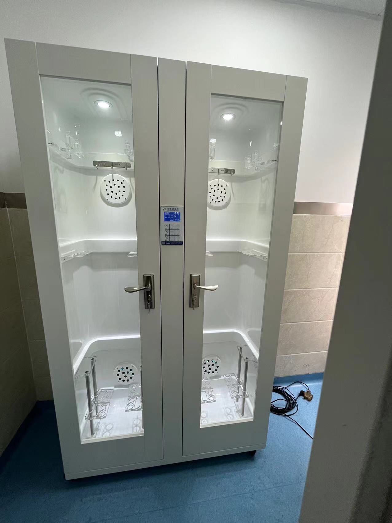 微电脑数显内窥镜储存柜 双开门臭氧消毒挂镜柜