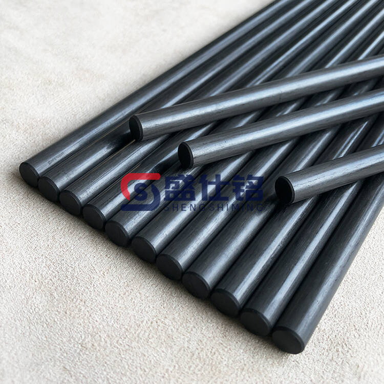 3K碳纤维棒 实心圆棒 耐热性好 适用范围广