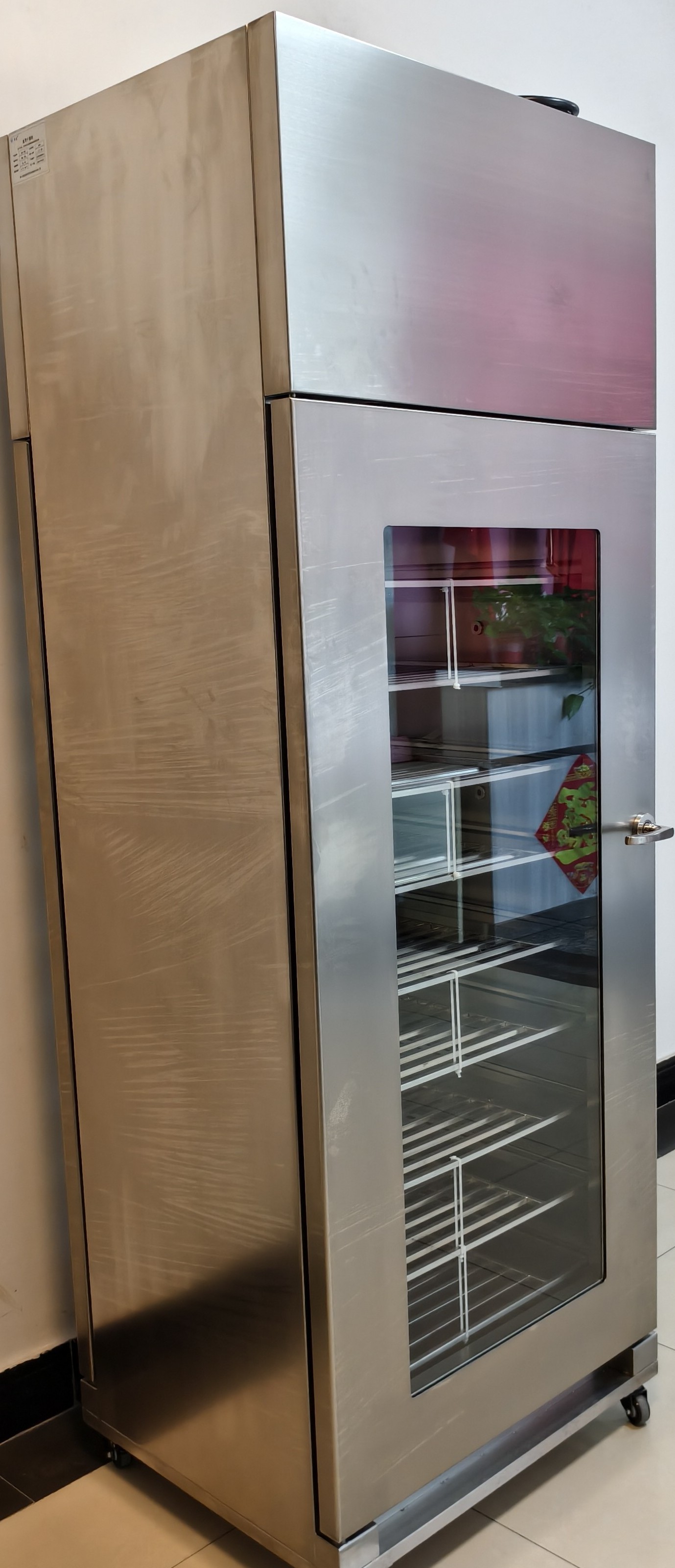 双层不锈钢干燥柜 大玻璃视窗  内部恒温