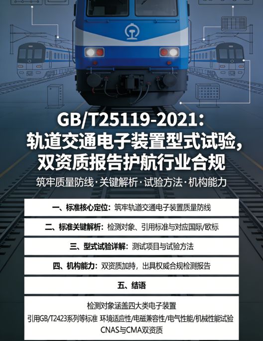 GBT25119轨道交通电子装置型式试验双资质报告