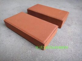 市政人行道透水砖 咖啡色 深灰色 陶土砖 安徽厂家直供