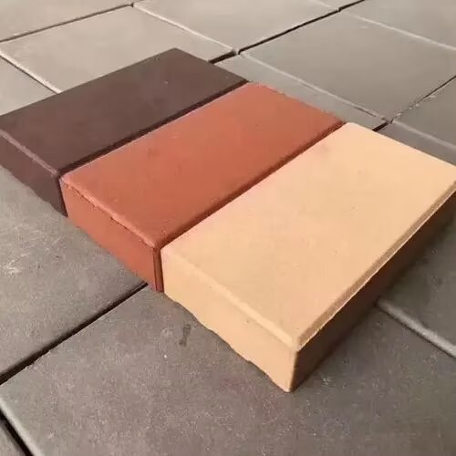 学校操场周边透水砖 红色陶土砖灰色烧结砖 安全防滑 厂家定制
