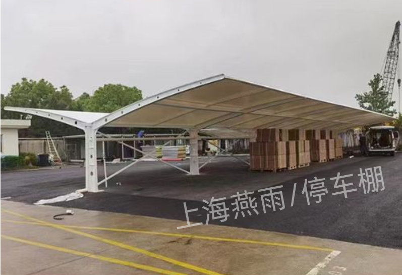 双车位汽车遮阳篷项目承包-双开自行车车篷-燕雨原产地价格