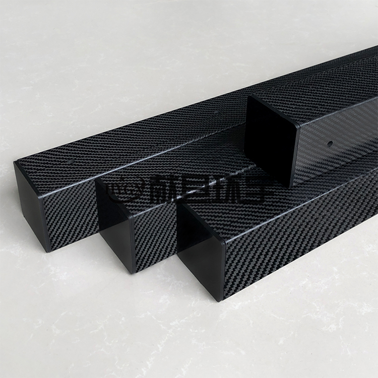 非标定制碳纤维方管 高刚性耐冲击 工业碳纤维管件