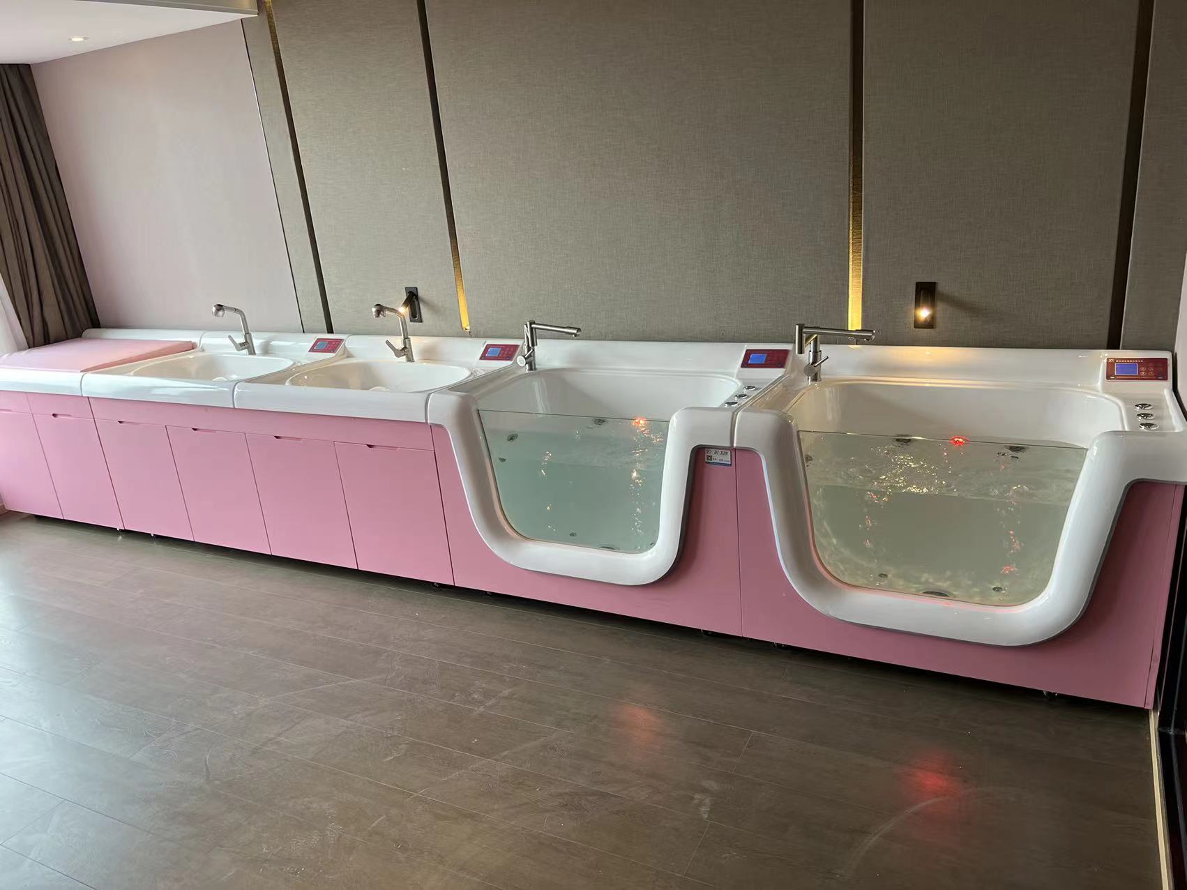 婴儿洗浴中心一体化新生儿洗澡设备护理台恒温婴幼儿游泳池