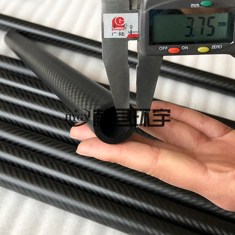 碳纤维圆管空心管 3K 平纹斜纹 航模车架机械支撑杆